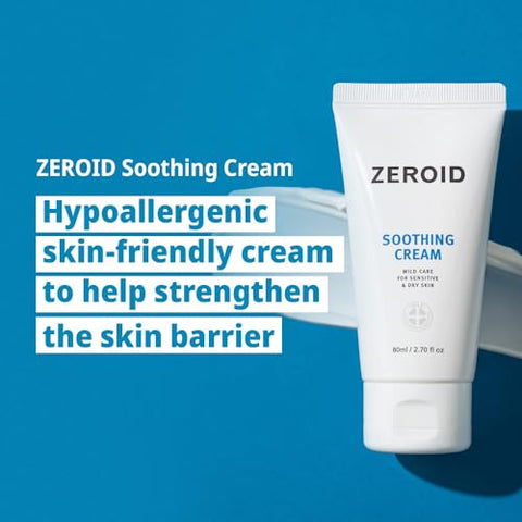 Creme Calmante Dermocosmético Coreano 80ml | Hidratante | Suavizante | 2.7 Fl Oz (80ml) - ZEROID