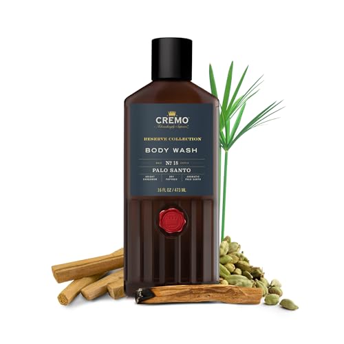 Palo Santo Body Wash 16 Fl Oz (2-Pack) – Cardamom, Papyrus e Palo Santo Aromático – Reserve Collection – 480 ml (2×240 ml) - Cremo