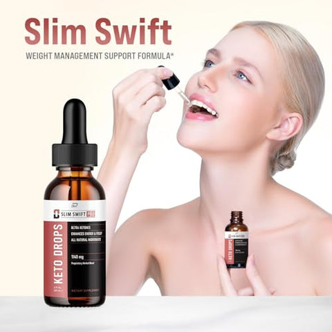Indelo - SlimSwift Pro – Gotas Líquidas para Metabolismo – Suporte Metabólico Original – Avaliações SlimSwift Pro (2 Pacotes – Fornecimento de 2 Meses)