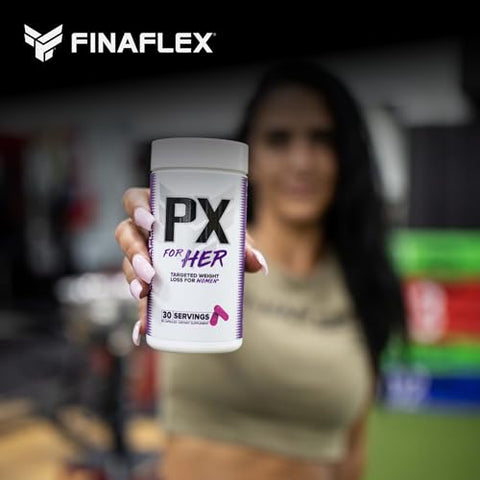 PX for HER – 60 Cápsulas – Melhora o Metabolismo Termogênico com Cafeína, Ashwagandha – Marca de Produto - FINAFLEX