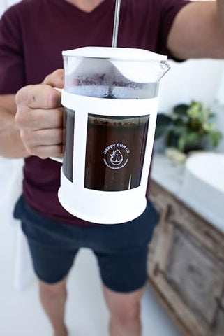 Happy Bum Co - Café Enema Happy Bum | Médio Torrado Orgânico Detox com Ácido Palmítico Elevado, Livre de Mofo e Baixa Acidez para Detox Suave e Saúde Intestinal (400g)