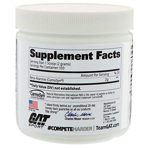 GAT SPORT - GAT Sport Beta Alanine – Suplemento 200g: Aumente seu desempenho com a marca líder