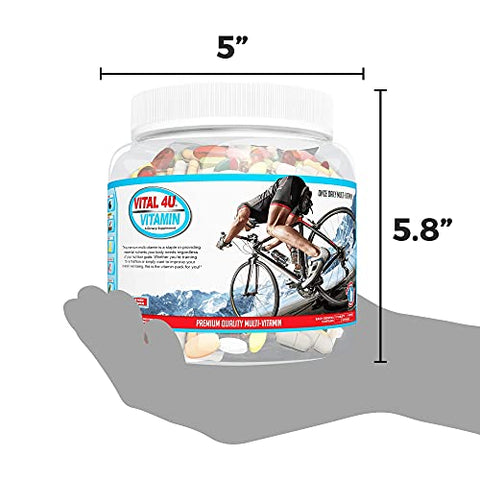 Vitaminas Premium para Homens e Mulheres | Suporte ao Sistema Imunológico, Energia, Saúde Cardíaca e Funções do Corpo + Nutrição Esportiva com Suporte Articular – 30 Porções - VITAL 4U