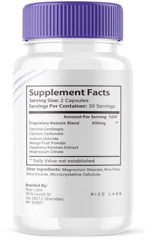 rize labs - Acidaburn Capsules – Fórmula Avançada para Perda de Peso Saudável – Estilo de Vida Ativo para uma Vida Melhor – Máxima Potência – Avaliações (60…)