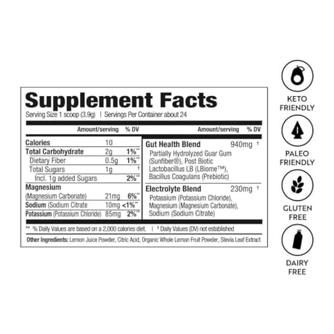 Limonada Gut Radiance – 30 Sachês (300g) | Saúde Digestiva - Dr. Kellyann