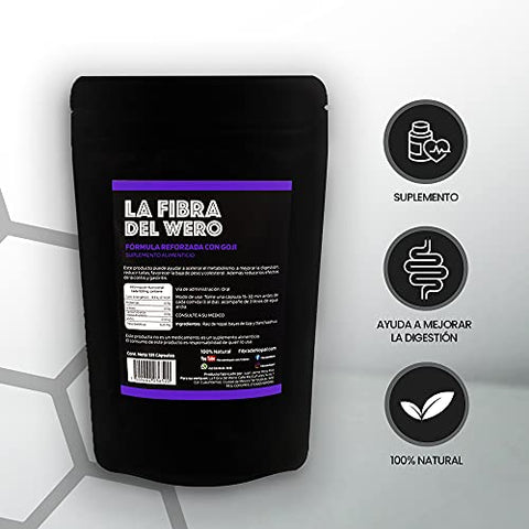 La Fibra del Wero - FIBRA DEL WERO | Fibra de Cacto com Frutas de Goji | Suplemento 100% Natural | Pacote “Mês e Meio” | Marca FIBRA DEL WERO