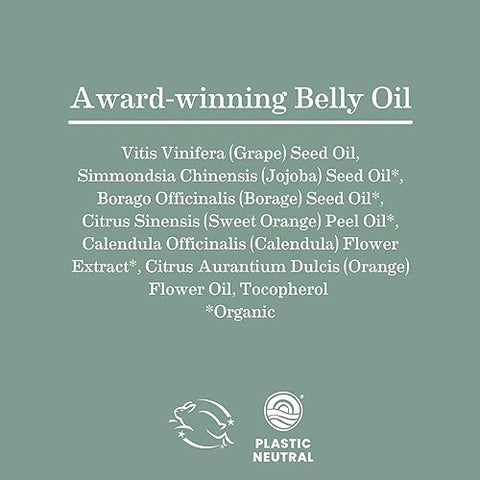 Óleo de Barriga Earth Mama para Pele Seca | Óleo Hidratante de Calêndula para Cuidados com a Pele, Estimula a Elasticidade Natural e Ajuda a Prevenir Estrias Durante a Gravidez e Pós-Parto, 4 ml