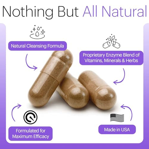 Full Body Detox e Suporte Imunológico – Saúde Digestiva Avançada, Limpeza Intestinal e Alívio de Inchaço – Fórmula Natural com Cardo de Leite, Extrato de Dente-de-leão e - Wellthy