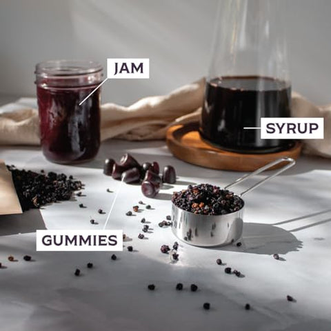 Organic Elderberries 454g – Benefícios para a saúde e bem-estar - Waterglider International