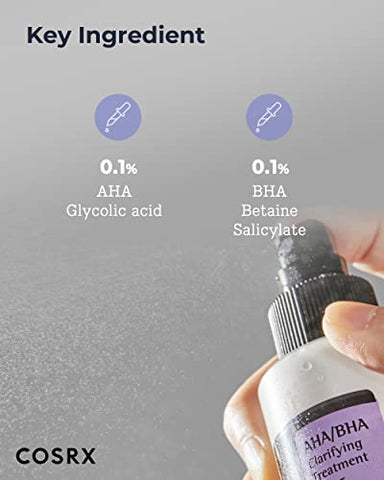 Tônico Tratamento AHA/BHA, Spray Esfoliante Facial para Cravos, Poros e Pele Irregular, 280ml, Não Testado em Animais, Sem Parabenos, Sem Sulfatos - COSRX