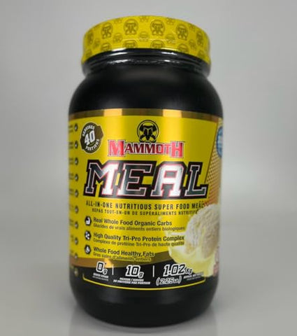 Meal: Sorvete de Baunilha 40 porções – Delicioso e Nutritivo - Mammoth