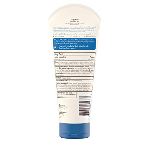 Creme Hidratante Intenso Aveeno Skin Relief Overnight com Complexo Triplo de Aveia – 50g
