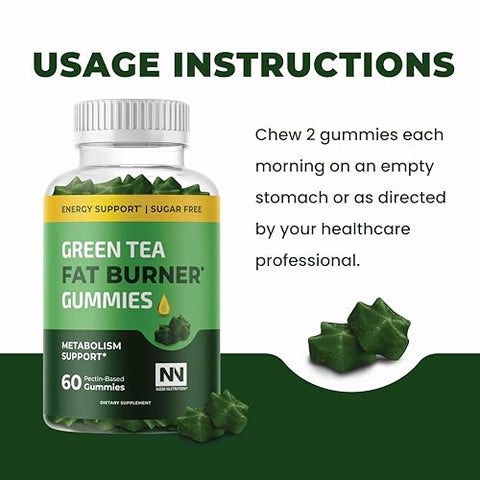 Nobi Nutrition - Pílulas de Emagrecimento de Chá Verde e Café Verde | 45% EGCG | Queimador de Gordura Abdominal | Estimulante de Metabolismo