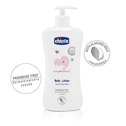 Loção Corporal Baby Moment Tamanho 500 ml – Hidratação e Cuidado para a Pele do Bebê - Chicco