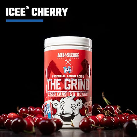 Axe & Sledge - Grind Aminoácidos Essenciais de Cadeia Ramificada, 30 Porções (ICEE Cherry)