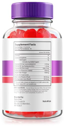 NutraRize - Vyto Keto ACV Gummies – Gomitas Vyto Máxima Potência para Perda de Peso Avançada, Vyto Keto Plus ACV, Fórmula Avançada de Keto ACV, Avaliações de Gomitas (60 Gummies)