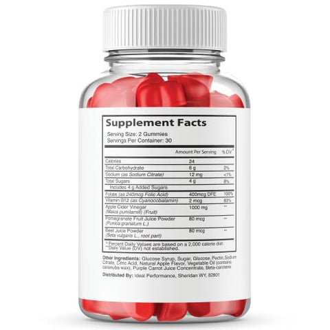 IDEAL PERFORMANCE - (3 Pacotes) Gomas F1 Keto ACV Gummy – Fórmula Avançada de Vinagre de Maçã Keto – 180 Gomas