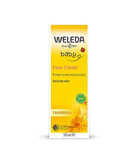Weleda - WELEDA Creme Facial para Bebê de Calêndula, 50ml – Hidratação e Cuidado Delicado