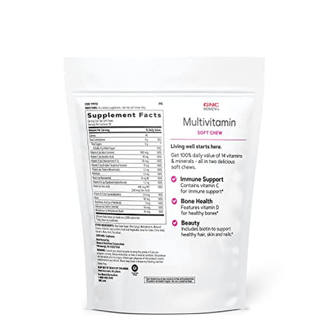 Multivitamínico Feminino Soft Chew – Frutas Variadas | 60 g - GNC