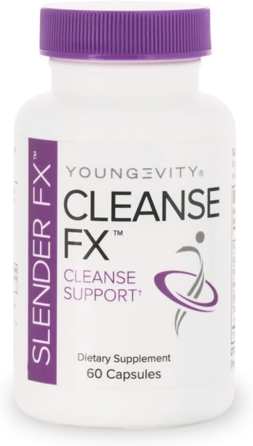 Slender FX Cleanse FX – 2 Frascos | Fórmula Poderosa para Limpeza e Emagrecimento | 100% Natural | Detox Corporal | Acelera o Metabolismo | Marca Youngevity - Youngevity