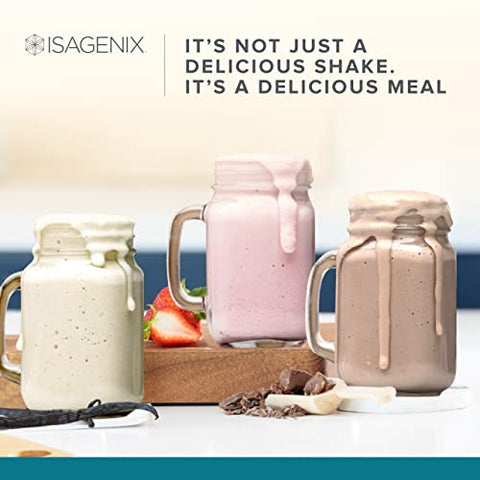 IsaLean Shake – Pó de Proteína Nutritivo para Shake Pronto para Beber – Saboroso Chocolate Holandês Cremoso, 14 Pacotes - Isagenix