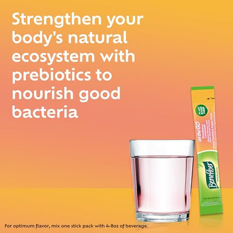 Stick Packs de Morango Limonada, 36 Unidades – Embalagem Prática e Rica em Fibras - Benefiber