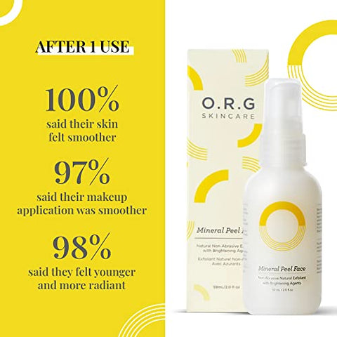 O.R.G. Skincare - ORG Peel Off Face Cleanser para Esfoliação Suave e Pele Radiante – Cuidados Coreanos para Pele Sensível – Redutor de Poros e Agente Clareador – Fórmula Natural Livre de Crueldade 60g