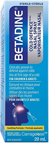 Betadine - BETADINE Spray Nasal Defesa Contra Resfriados 20ml Nova Fórmula Aprimorada (Embalagem Pode Variar)