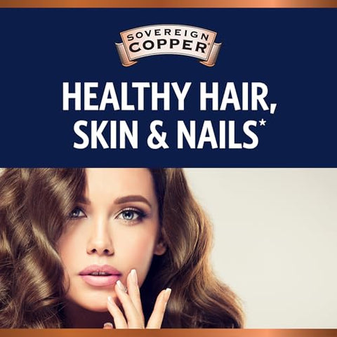 Hidrossol de Cobre Bio-Ativo, Suplemento Diário 4 em 1 para Saúde das Articulações e Ossos*, Cabelo, Pele e Unhas*, Saúde Cardiovascular* e Energia e Metabolismo – 30ml - Sovereign Copper