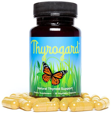 Thyrogard - Suplemento Natural de Suporte à Tireoide – Vegano, Livre de Transgênicos e Glúten