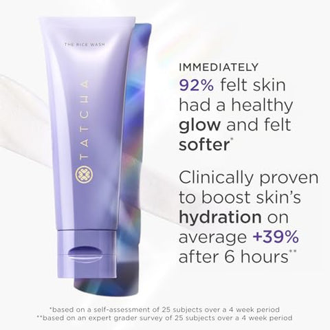 The Rice Wash | Limpeza Facial Creme Suave Remove Acúmulos Sem Ressecar a Pele Para uma Complexão Suave e Luminosa | 120 ml - TATCHA