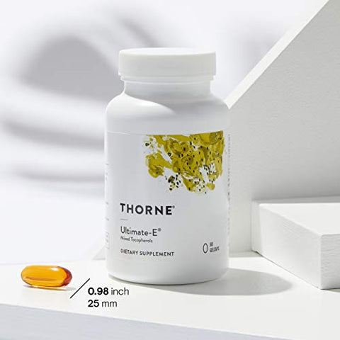 Ultimate-E – 60 Gelcaps – Vitamina E Natural – Todas as Formas Naturais – 60 Cápsulas Gelatinosas - THORNE