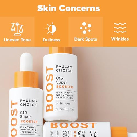 Paula's Choice - Paula’s Choice BOOST C15 Super Booster – Vitamina C 15% com Vitamina E | 30ml