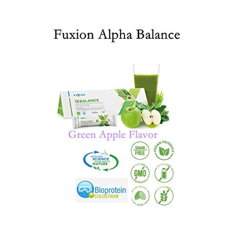 unionaren - Fuxion Alpha Balance – Bebida Concentrada Instantânea de Vegetais Verdes – Vidro de Trigo Alfaifa, Spirulina e Espinafre para Energia e Desintoxicação