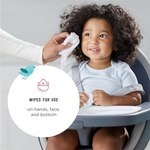 Amazon Brand – Mama Bear Lenços Umedecidos à Base de Água 99%%, Hipoalergênicos para Pele Sensível, Sem Fragrância, 432 Unidades (6 Pacotes de 72)