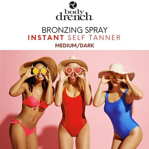 Quicktan Spray Bronzeador Médio Escuro 170g (Pack com 2) - Body Drench