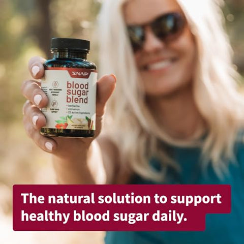 Blood Sugar Blend – Suporte para Açúcar no Sangue Saudável, 60 Cápsulas, Pacote de 2 - Snap Supplements