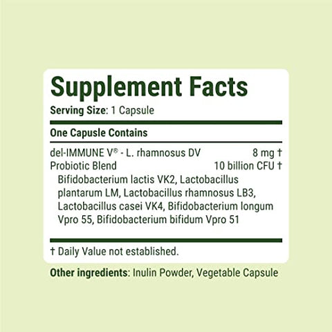 Delpro Probiótico – Reforço Imunológico Avançado – 30 cápsulas - Del-Immune V