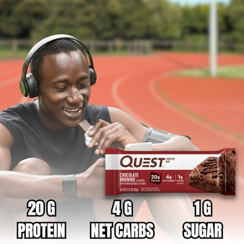 THE HUNGRY GORILLA - Pacote Variado de Barras Quest Nutrition – 10 Sabores Diferentes – Barras de Proteína Embaladas Individualmente, Alto teor de proteína, Baixo Carboidrato, Amigável à dieta Keto, Embaladas em uma Caixa