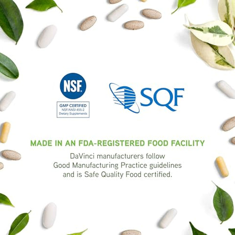 DAVINCI - DaVinci Labs Iron Bis-Glycinate – Suplemento de Ferro Suave para Mulheres – 60 cápsulas