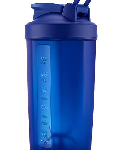 Garrafa Agitadora de Proteína, Misturador Elétrico Recarregável USB C para Shake de Proteína, Copos para Shakes de Proteína e Substitutos de Refeição, Livre de BPA, 700ml - VOLTRX