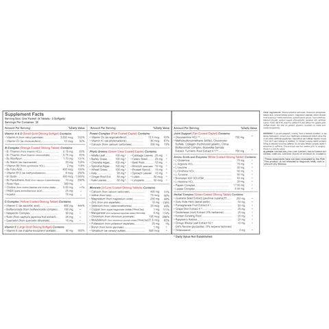 Vitaminas Premium para Homens e Mulheres | Suporte ao Sistema Imunológico, Energia, Saúde Cardíaca e Funções do Corpo + Nutrição Esportiva com Suporte Articular – 30 Porções - VITAL 4U