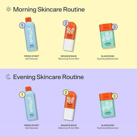 Generic - Kit de Equilíbrio de 3 Passos Bubble Skincare, Para Pele Normal a Oleosa  Bubble Skincare
