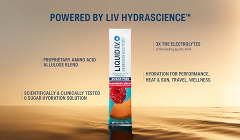 Hydration Multiplier® Sem Açúcar – Limão Lima – Sachês de Pó Hidratante | Mistura em Pó de Eletrólitos | Práticos Sticks de Porção Única | Não-OGM | 1 Pacote (14g) - Liquid I.V.