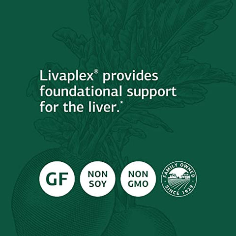 Standard Process Inc. - Standard Process Livaplex – Suporte para Saúde Digestiva, Intestinal, Hepática e da Vesícula Biliar com Rábano Negro Espanhol, Betaina HCl e Ingredientes Orgânicos  Standard Process