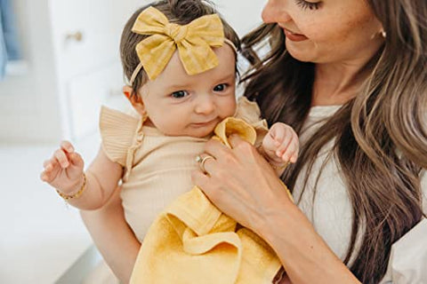 6 Toalhas de Banho para Bebê Ultra Macias Premium Grandes Piper 11″ x 11″ – Marca Copper Pearl - Copper Pearl