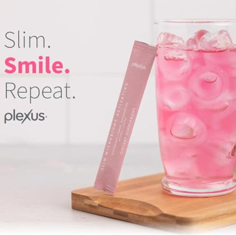 Slim Mix Rosa para Microbioma, 30 Porções (Sabores Framboesa, Limão e Melancia) – 100% Natural e Eficaz - Plexus