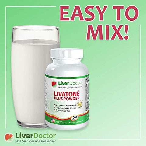 Livatone - Plus Powder – Pó para Limpeza e Desintoxicação do Fígado com Cardo de Leite e Antioxidantes (200g)