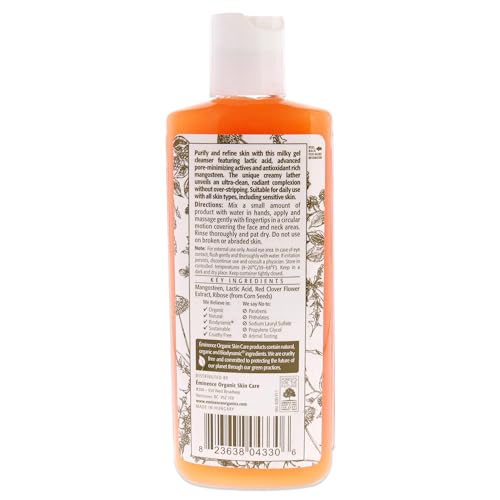 ÉMINENCE - Eminence Organic Skincare Mangosteen Limpeza Diária Esfoliante, 4.2 Onças (120g)