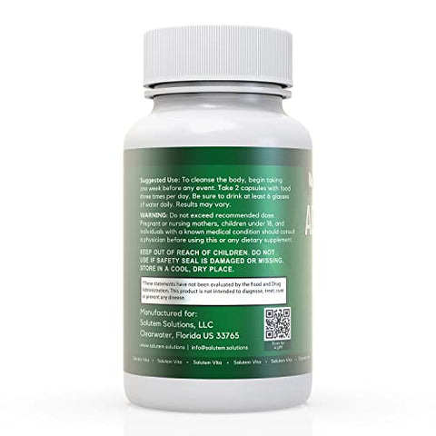 Salutem Vita - Kit Detox Fórmula Avançada – 3 peças (126 cápsulas) + Copo Teste Multi Painel 1 peça – Remoção de Toxinas – Advance Formula Detox